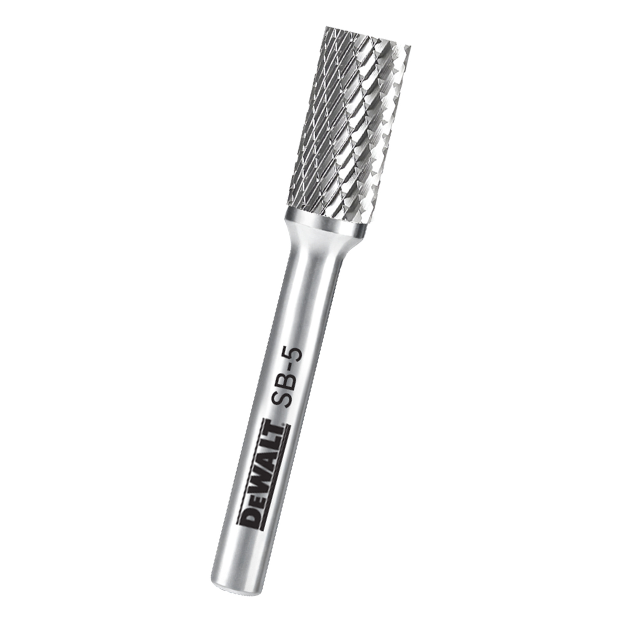DeWalt Carbide Burr — SB-5 Size, Tungsten Carbide Steel, Double-Cut Teeth, Model# DXCBTJSB5